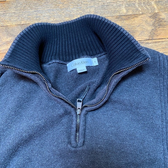 Calvin Klein Quarter Zip Sweater - Picture 2 of 3